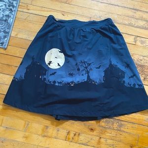 ModCloth Halloween scene circle skirt